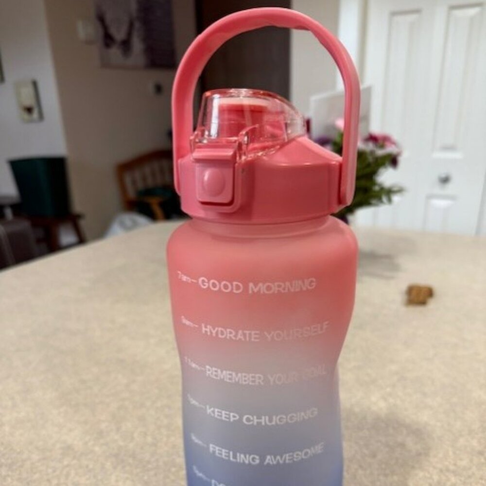 64 ounce water jug with handle